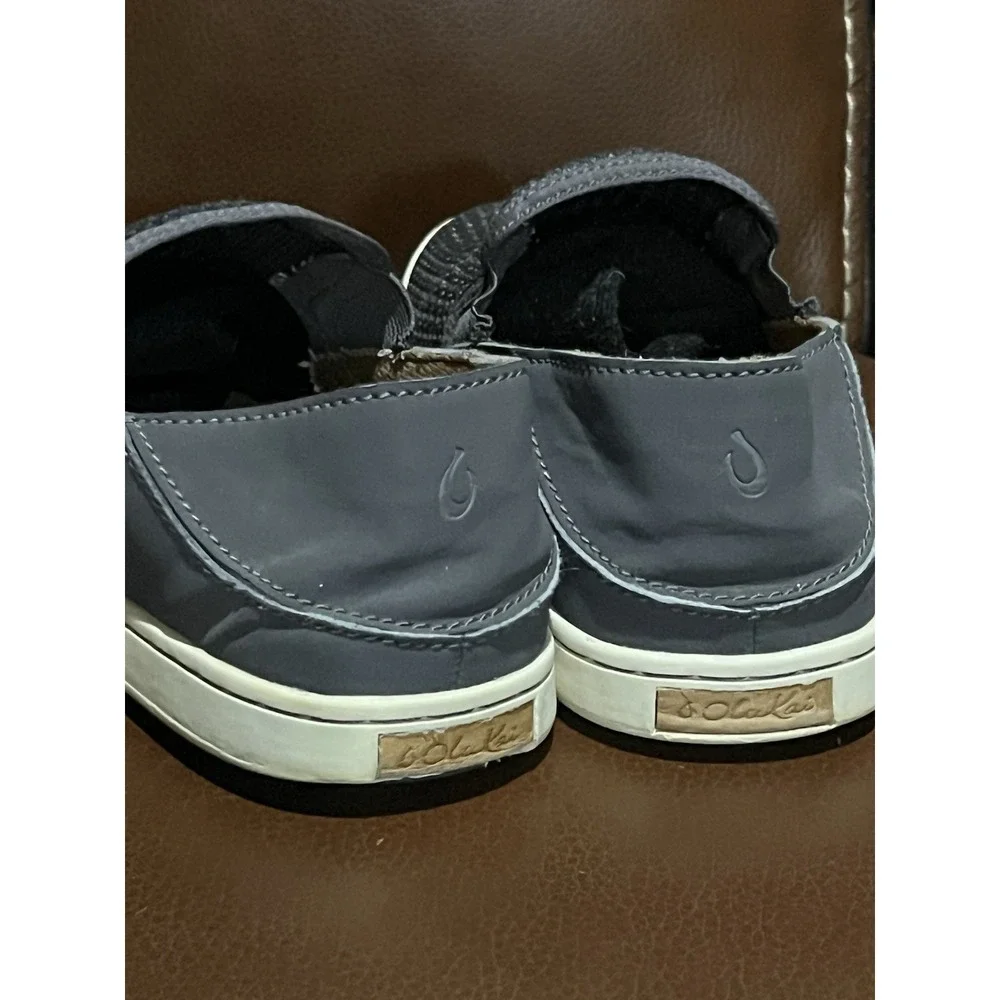 Olukai Womens Pehuea Slip-On Sneakers Grey Sz 7‎